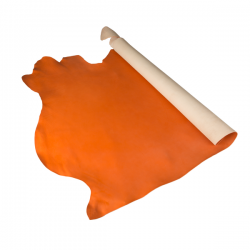 夫烈區未透染雕刻皮 橘色 特級 SIDE 2.0/2.4mm